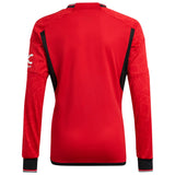 Manchester United adidas Home Shirt 2023-24 - Kids - Long Sleeve - Kit Captain