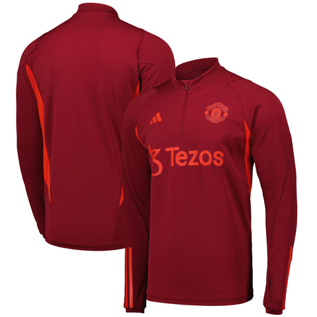 Manchester United adidas European Training Top - Burgundy - Kit Captain