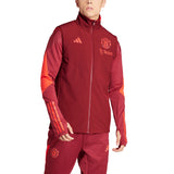 Manchester United European Training Winterised Vest - Burgundy - Kit Captain