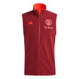 Manchester United European Training Winterised Vest - Burgundy - Kit Captain