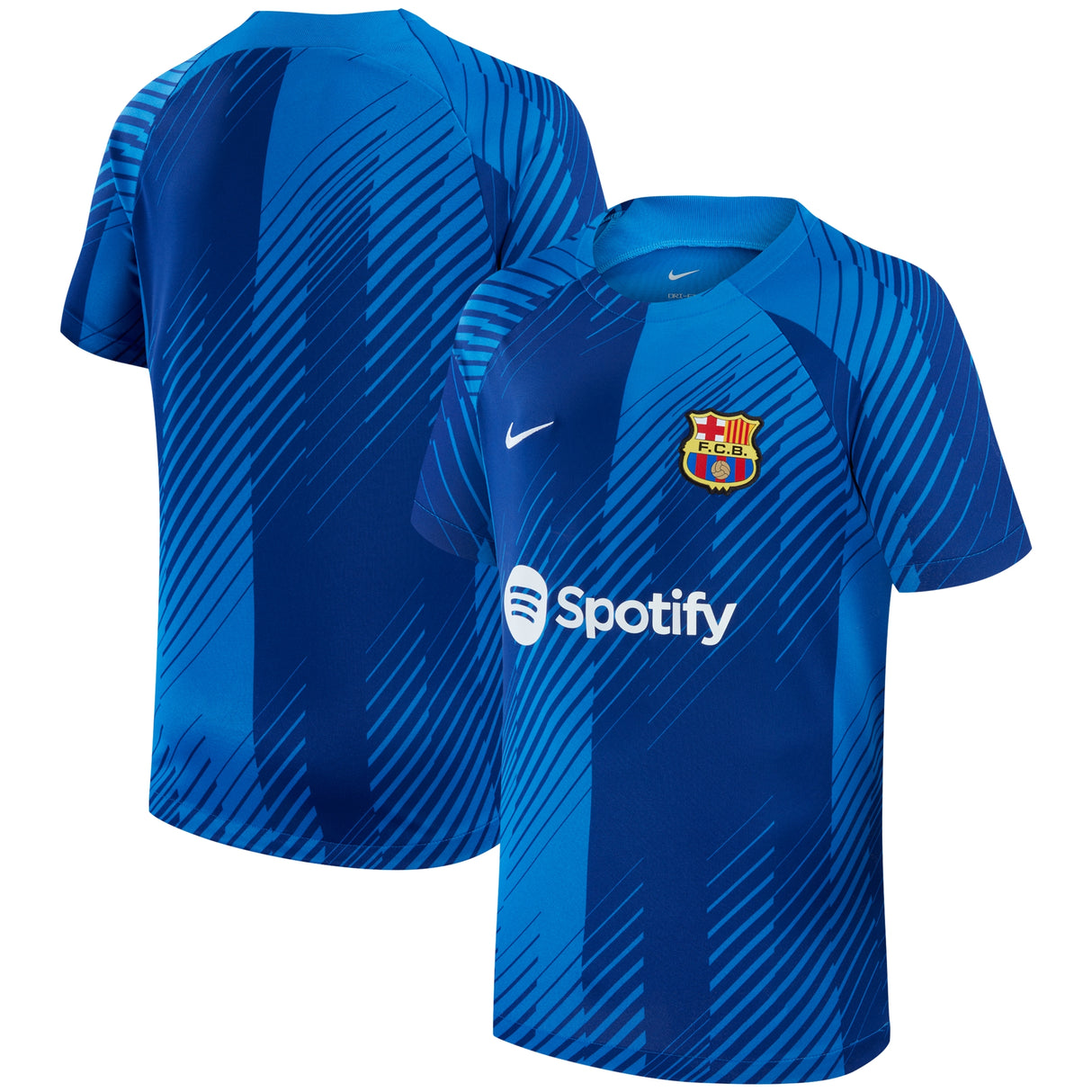 Camiseta prepartido Nike Academy Pro del Barcelona - Azul - Niños