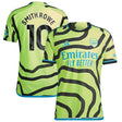 Arsenal adidas Away Authentic Shirt 2023-24 with Smith Rowe 10 printing - Kit Captain