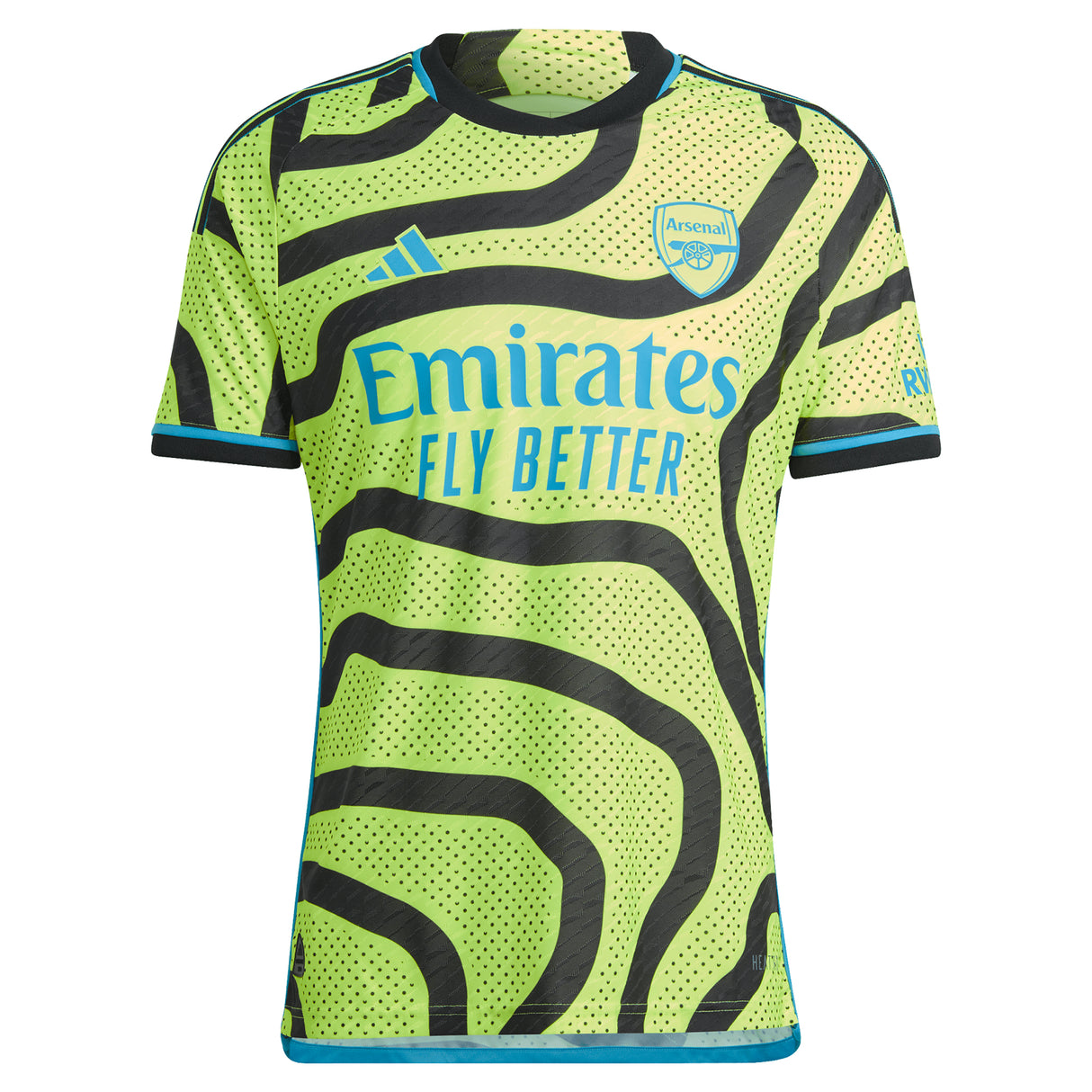 Arsenal adidas Away Authentic Shirt 2023-24 with Gabriel 6 printing - Kit Captain