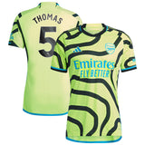 Camiseta adidas segunda equipación 2023-24 del Arsenal con dorsal Thomas 5