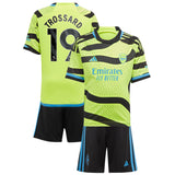 Arsenal adidas Away Minikit 2023-24 with Trossard 19 printing - Kit Captain