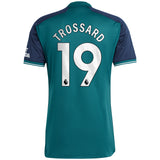 Arsenal adidas Third Shirt 2023-24 with Trossard 19 printing - Kit Captain