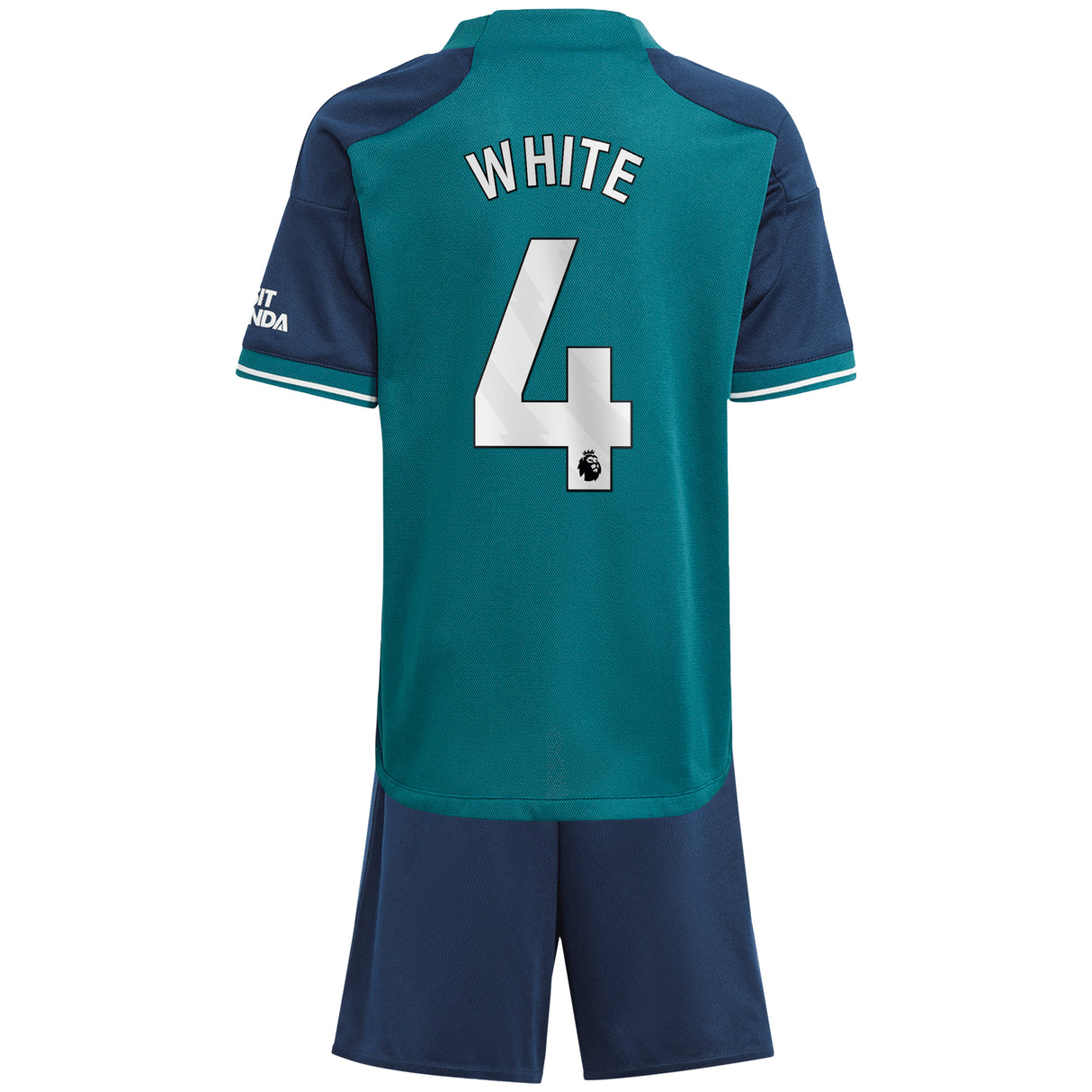 Arsenal adidas Third Minikit 2023-24 with White 4 printing - Kit Captain