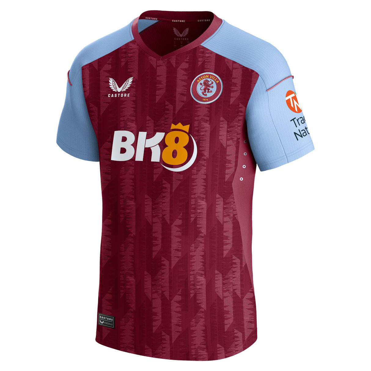 Aston Villa Castore Home Pro Shirt 2023-24 with Diego Carlos 3 printing - Kit Captain