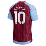 Aston Villa Castore Home Pro Shirt 2023-24 with Buendia 10 printing - Kit Captain