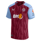 Aston Villa Castore Home Shirt 2023-24 with Buendia 10 printing - Kit Captain