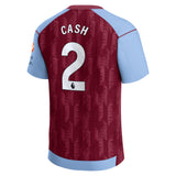 Aston Villa Castore Home Shirt 2023-24 with Cash 2 printing - Kit Captain