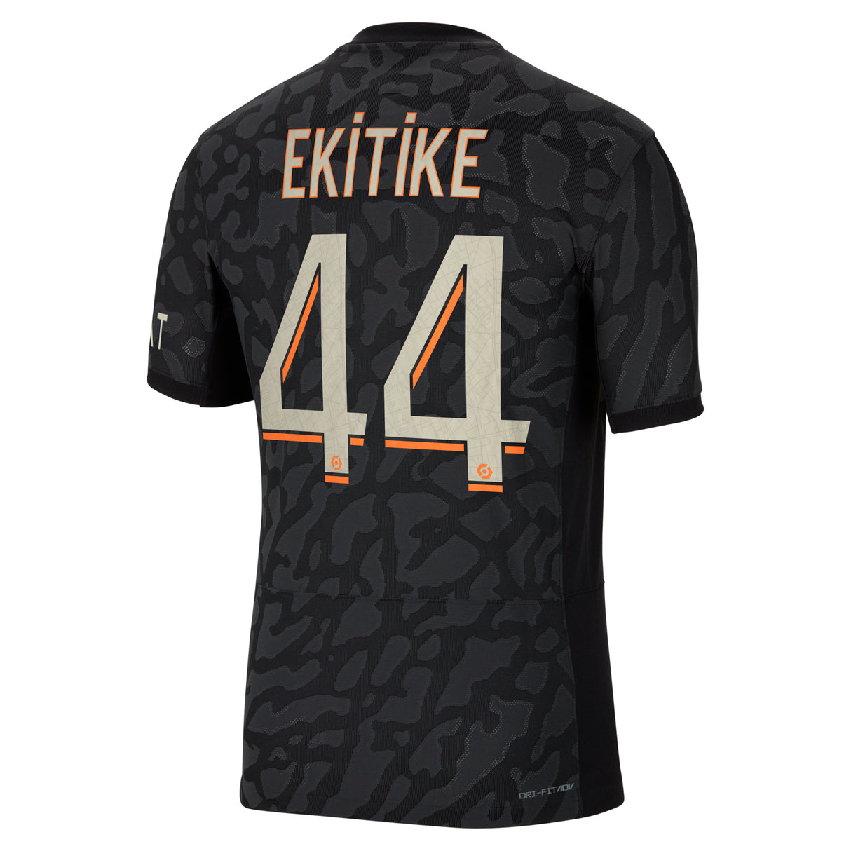 PSG x Jordan Third Dri-FIT ADV Match Shirt 2023-24 with Ekitike 44 printing - Kit Captain