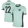 Chelsea Third Vapor Match Shirt 2023-24 with Cuthbert 22 printing - Kit Captain