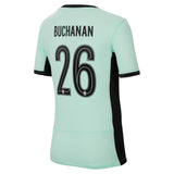 Chelsea Third Stadium Shirt 2023-24 - Kids with Buchanan 26 printing - Kit Captain