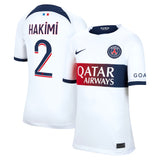 Paris Saint-Germain Nike Away Stadium Shirt 2023-24 - Kids with Hakimi 2 printing - Kit Captain