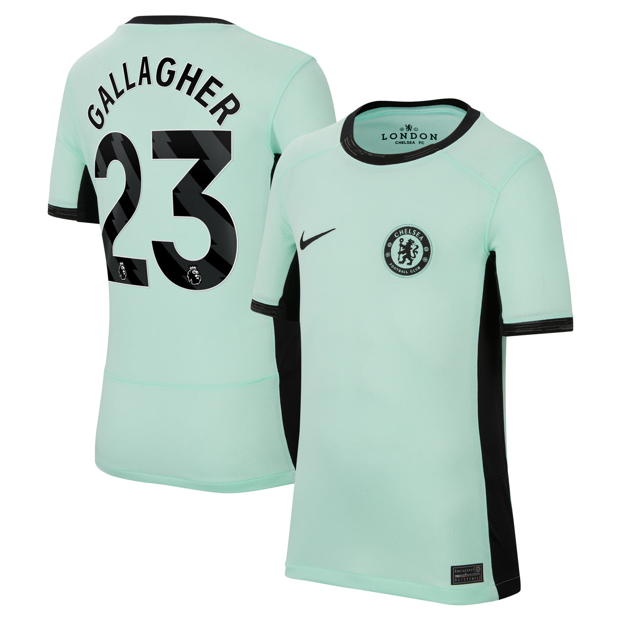 Chelsea Third Stadium Shirt 2023-24 - Kids with Gallagher 23 printing - Kit Captain