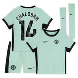 Chelsea Third Stadium Kit 2023-24 - Little Kids with Chalobah 14 printing - Kit Captain