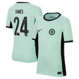 Chelsea Cup Third Stadium Shirt 2023-24 - Kids with James 24 printing - Kit Captain