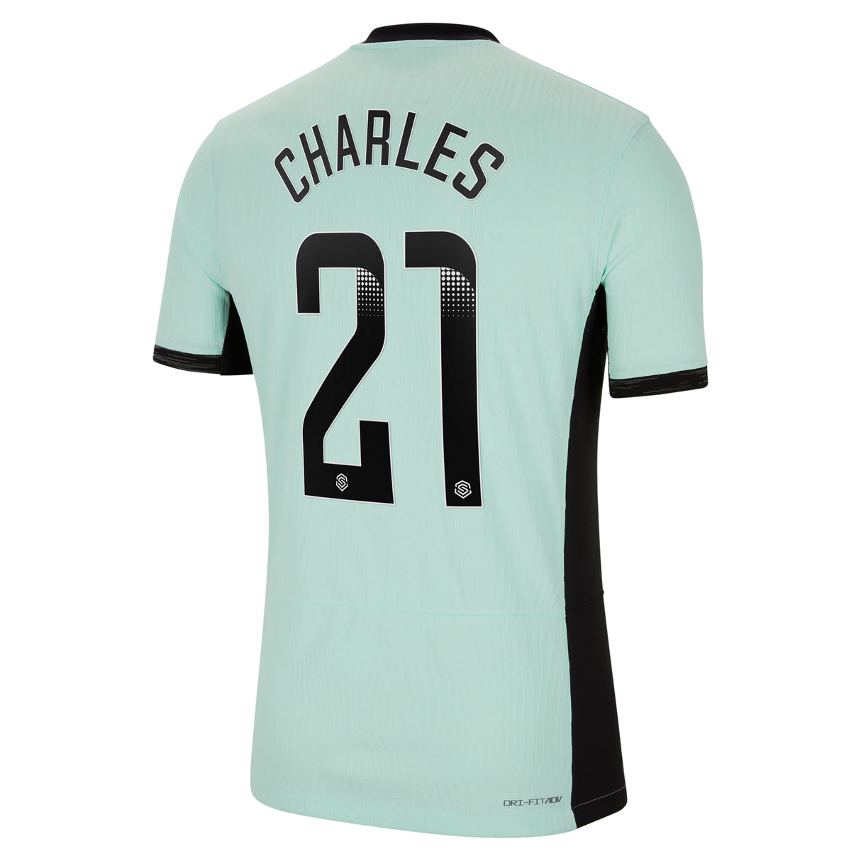 Chelsea WSL Third Vapor Match Shirt 2023-24 with Charles 21 printing - Kit Captain