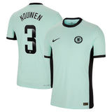 Chelsea WSL Third Vapor Match Shirt 2023-24 with Nouwen 3 printing - Kit Captain