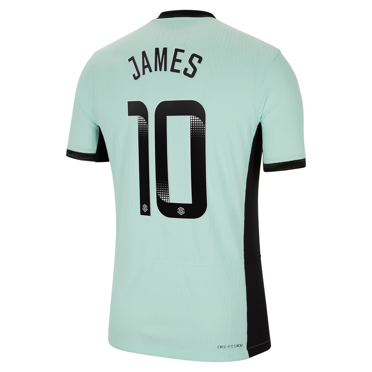 Chelsea WSL Third Vapor Match Shirt 2023-24 with James 10 printing - Kit Captain