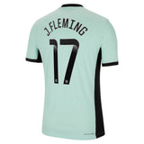 Chelsea WSL Third Vapor Match Shirt 2023-24 with J.Fleming 17 printing - Kit Captain