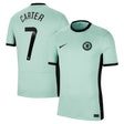 Chelsea WSL Third Stadium Shirt 2023-24 with Carter 7 printing - Kit Captain