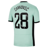 Chelsea WSL Third Stadium Shirt 2023-24 with Čanković  28 printing - Kit Captain