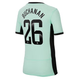 Chelsea WSL Third Stadium Shirt 2023-24 - Kids with Buchanan 26 printing - Kit Captain