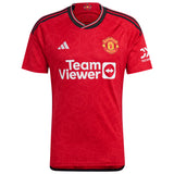 Manchester United EPL adidas Home Shirt 2023-24 with B.Fernandes 8 printing - Kit Captain