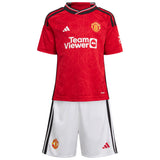 Manchester United EPL adidas Home Minikit 2023-24 with Martinez 6 printing - Kit Captain