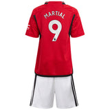 Manchester United EPL adidas Home Minikit 2023-24 with Martial 9 printing - Kit Captain