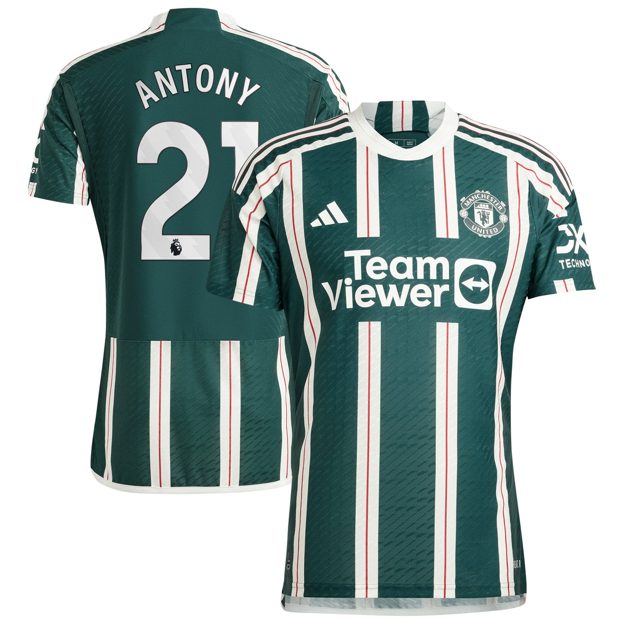 Manchester United EPL adidas Away Authentic Shirt 2023-24 with Antony 21 printing