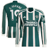 Camiseta adidas Manchester United EPL Segunda equipación 2023-24 - Manga larga con dorsal R. Varane 19