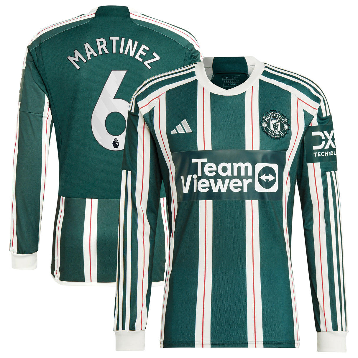 Camiseta adidas Manchester United EPL Segunda Equipación 2023-24 - Manga larga con dorsal Martinez 6