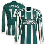 Camiseta adidas Manchester United EPL Segunda equipación 2023-24 - Manga larga con dorsal Eriksen 14