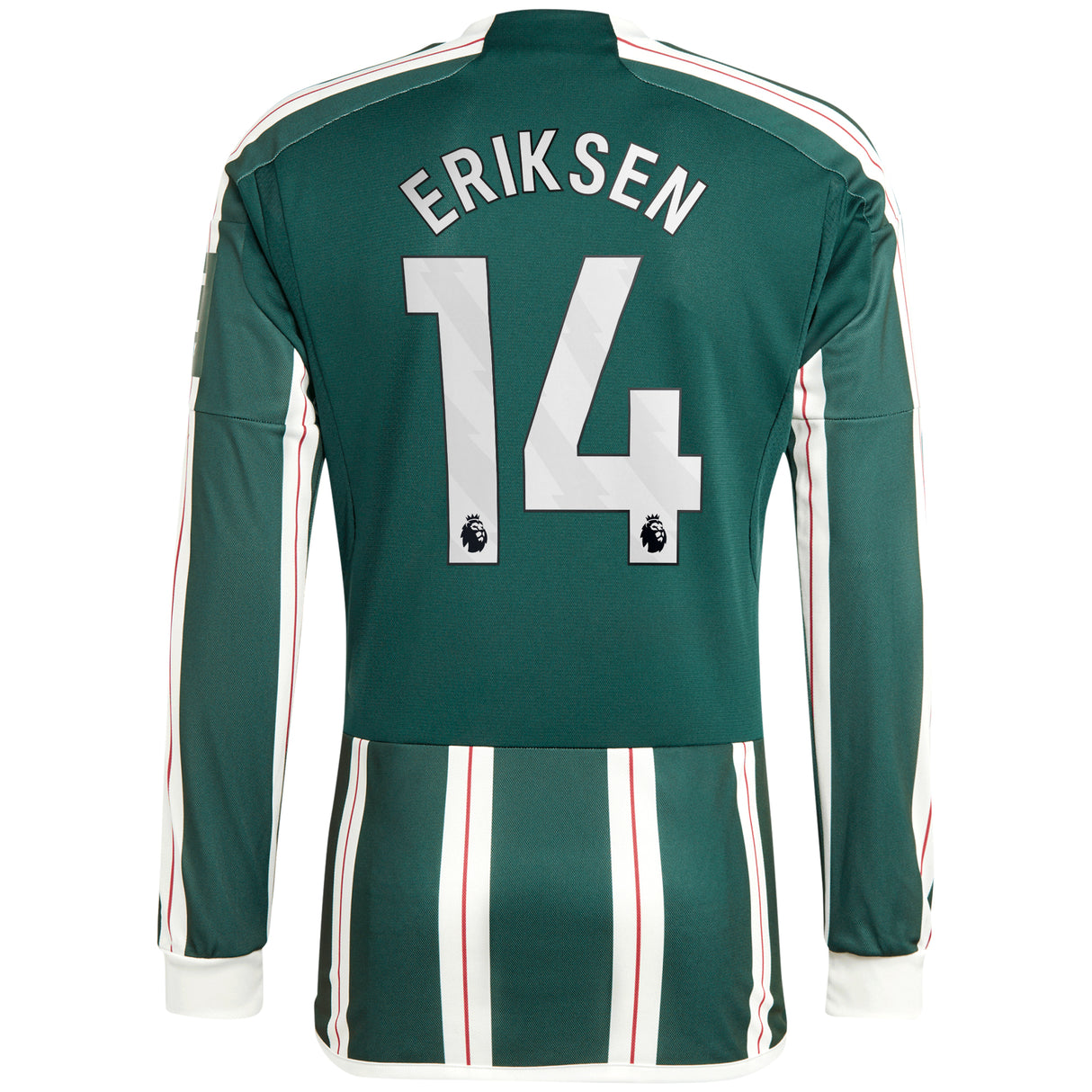 Camiseta adidas Manchester United EPL Segunda equipación 2023-24 - Manga larga con dorsal Eriksen 14