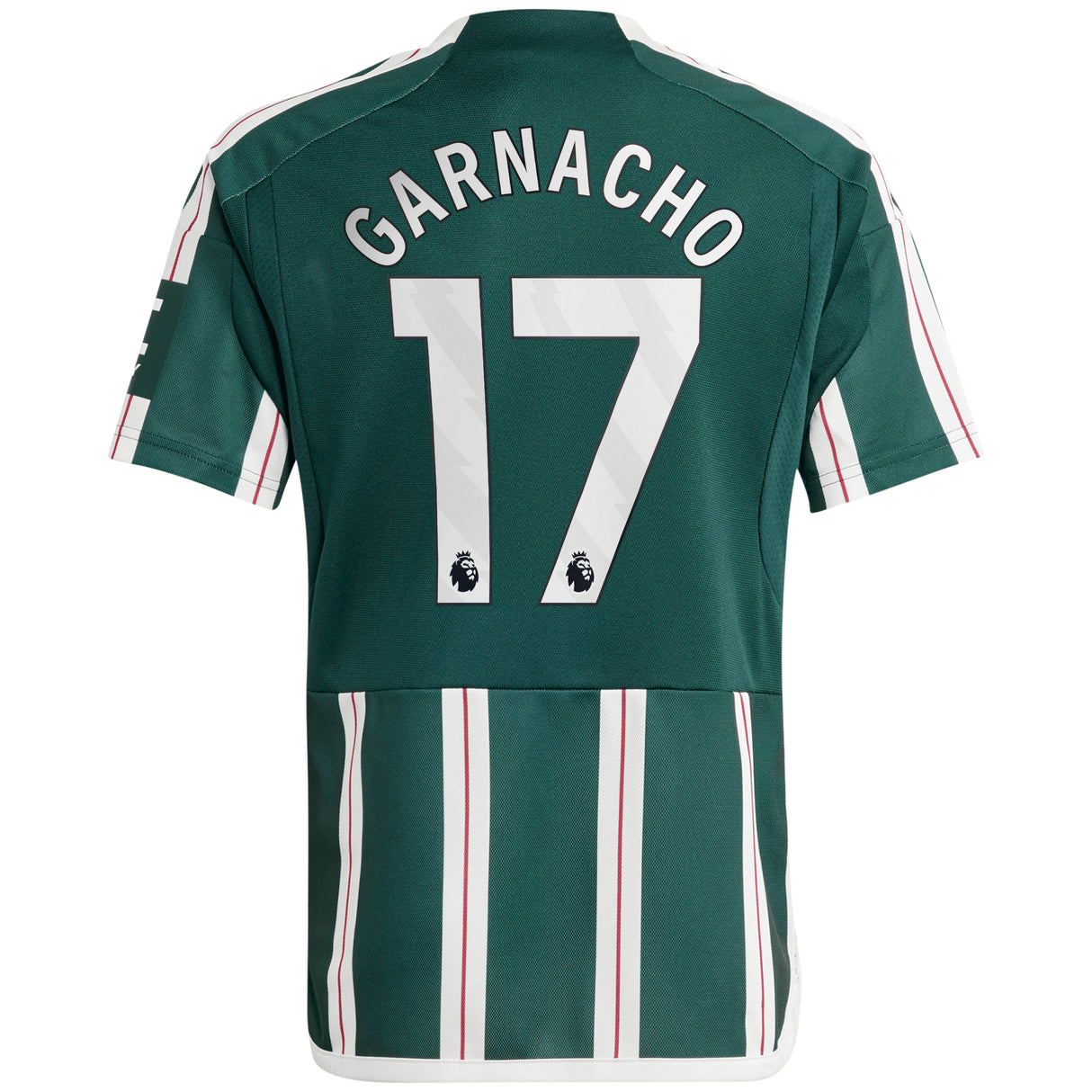 Manchester United EPL Away Shirt 2023-24 - Kids with Garnacho 17 printing - Kit Captain