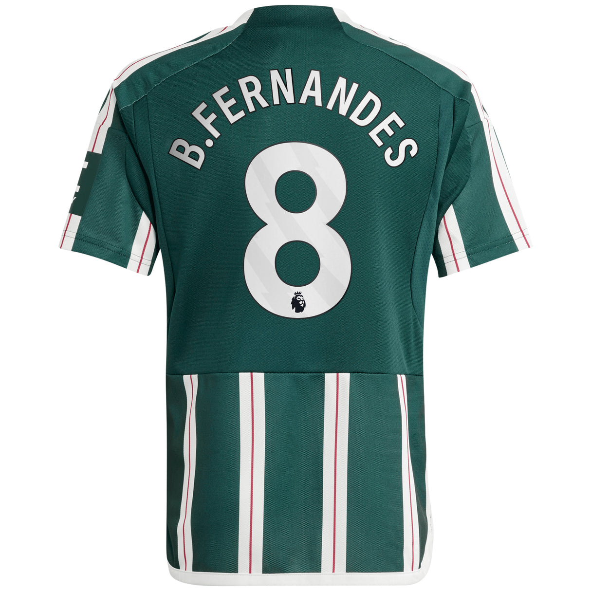 Manchester United EPL adidas Away Shirt 2023-24 - Kids with B.Fernandes 8 printing - Kit Captain