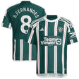 Manchester United EPL adidas Away Shirt 2023-24 - Kids with B.Fernandes 8 printing - Kit Captain