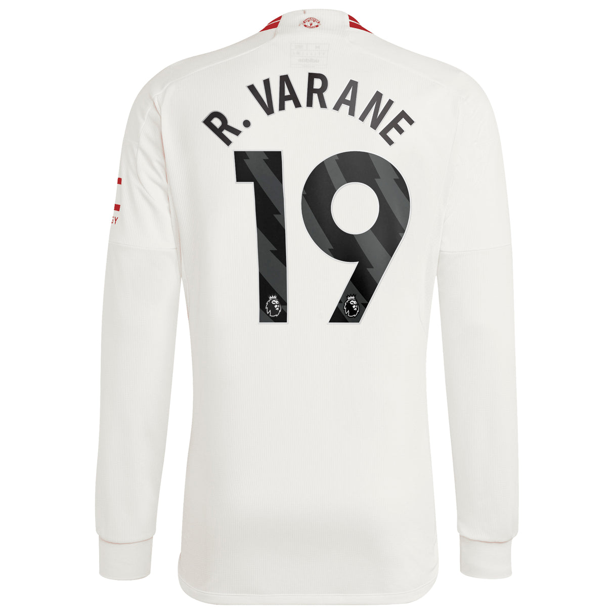 Manchester United EPL adidas Third Shirt 2023-24 - Long Sleeve with R. Varane 19 printing - Kit Captain