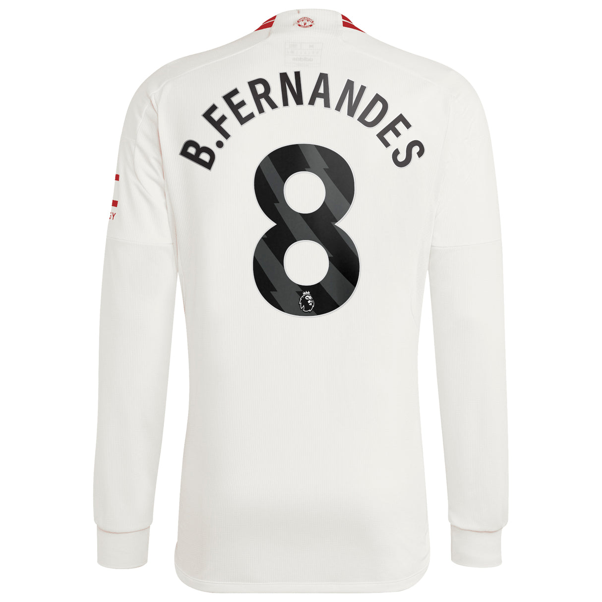 Manchester United EPL adidas Third Shirt 2023-24 - Long Sleeve with B.Fernandes 8 printing - Kit Captain