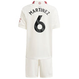 Manchester United EPL adidas Third Minikit 2023-24 with Martinez 6 printing - Kit Captain