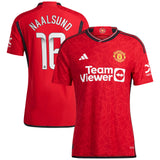 Manchester United WSL adidas Home Authentic Shirt 2023-24 with Naalsund 16 printing - Kit Captain