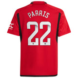 Manchester United WSL adidas Home Shirt 2023-24 - Kids with Parris 22 printing - Kit Captain