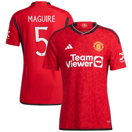 Manchester United Cup Home Authentic Shirt 2023-24 with Maguire 5 printing - Kit Captain