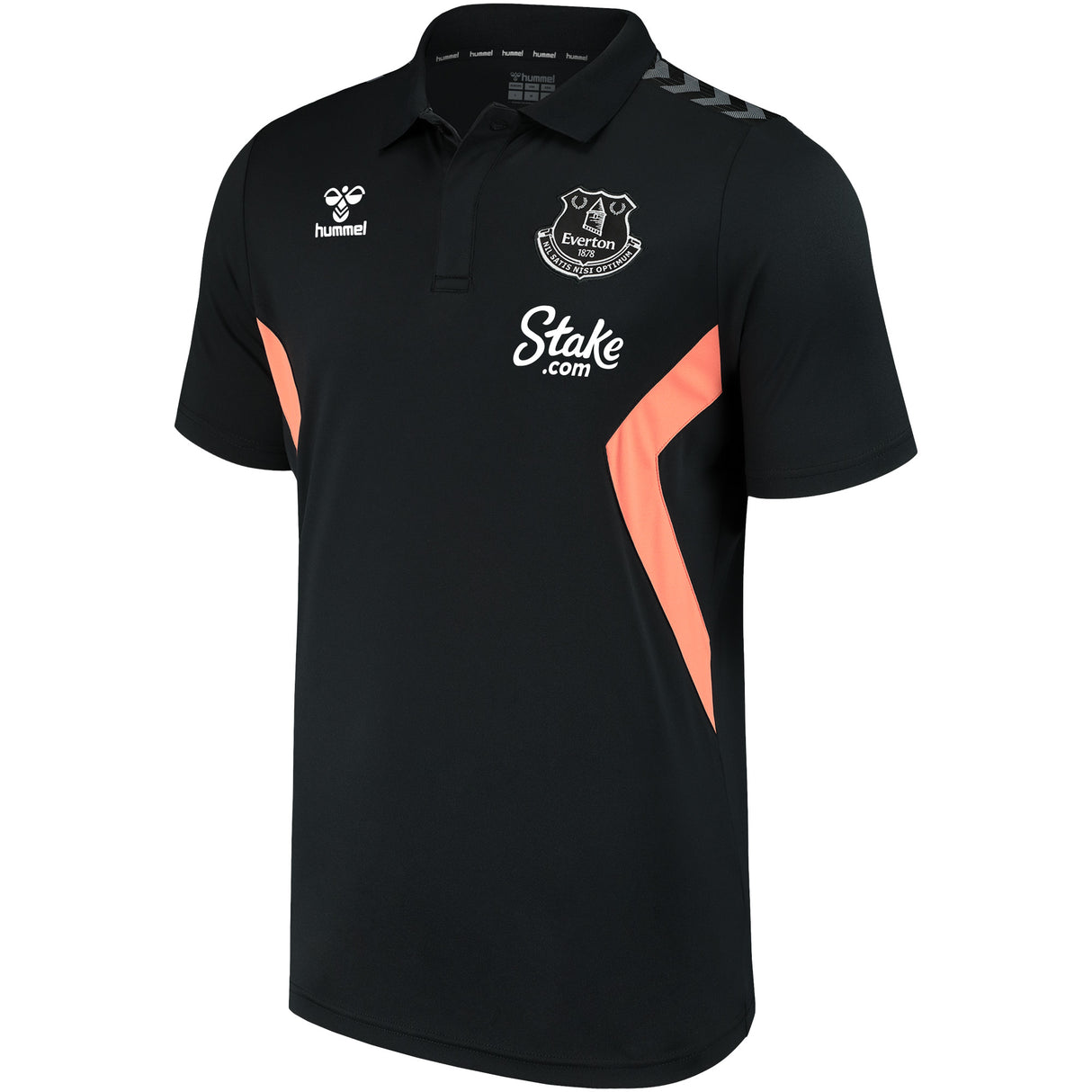 Everton Hummel Training Poly Polo - Black - Kit Captain