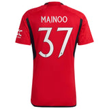 Manchester United Cup Home Shirt 2023-24 with Mainoo 37 printing - Kit Captain