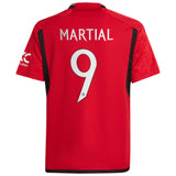 Manchester United Cup Home Shirt 2023-24 - Kids with Martial 9 printing - Kit Captain