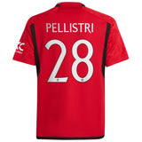 Manchester United Cup Home Shirt 2023-24 - Kids with Pellistri 28 printing - Kit Captain